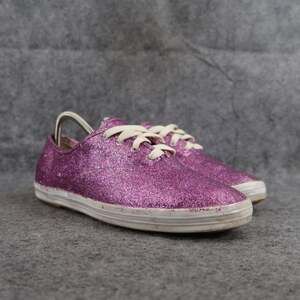 Keds Shoes Womens 8.5 Sneakers Casual Active Glitter Purple Fashion Lace Up Low